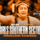 California Girls High School Wrestling Southern Section Rankings 2024-25